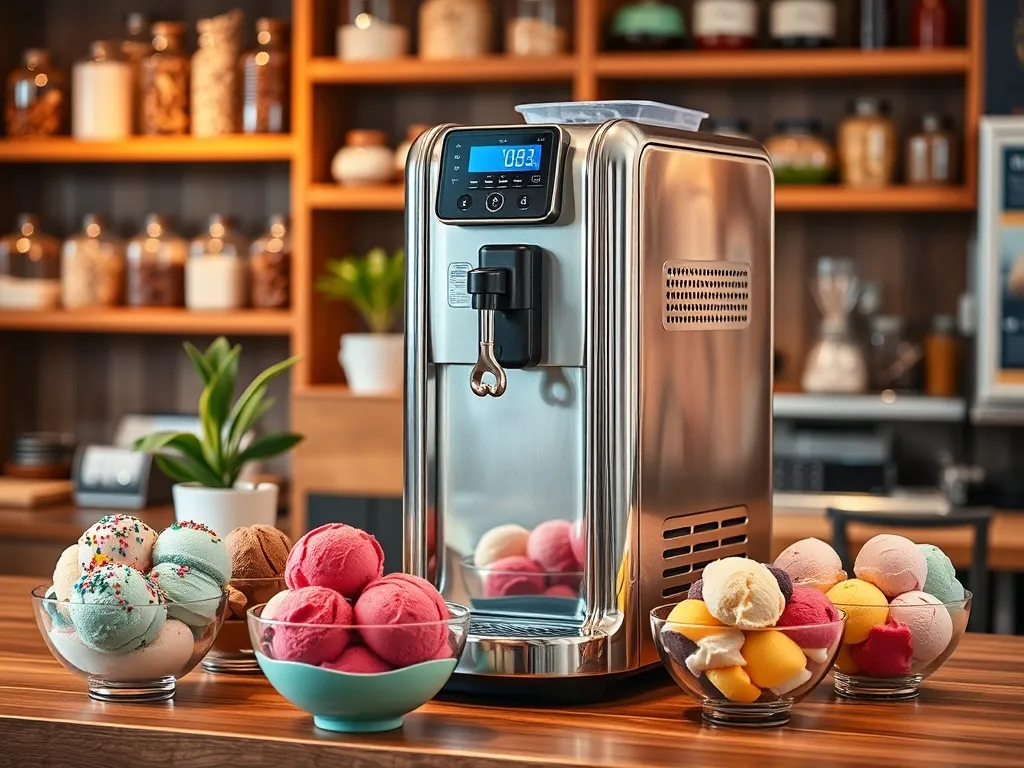 Kompaktowe maszyny do lodów do małych lokali